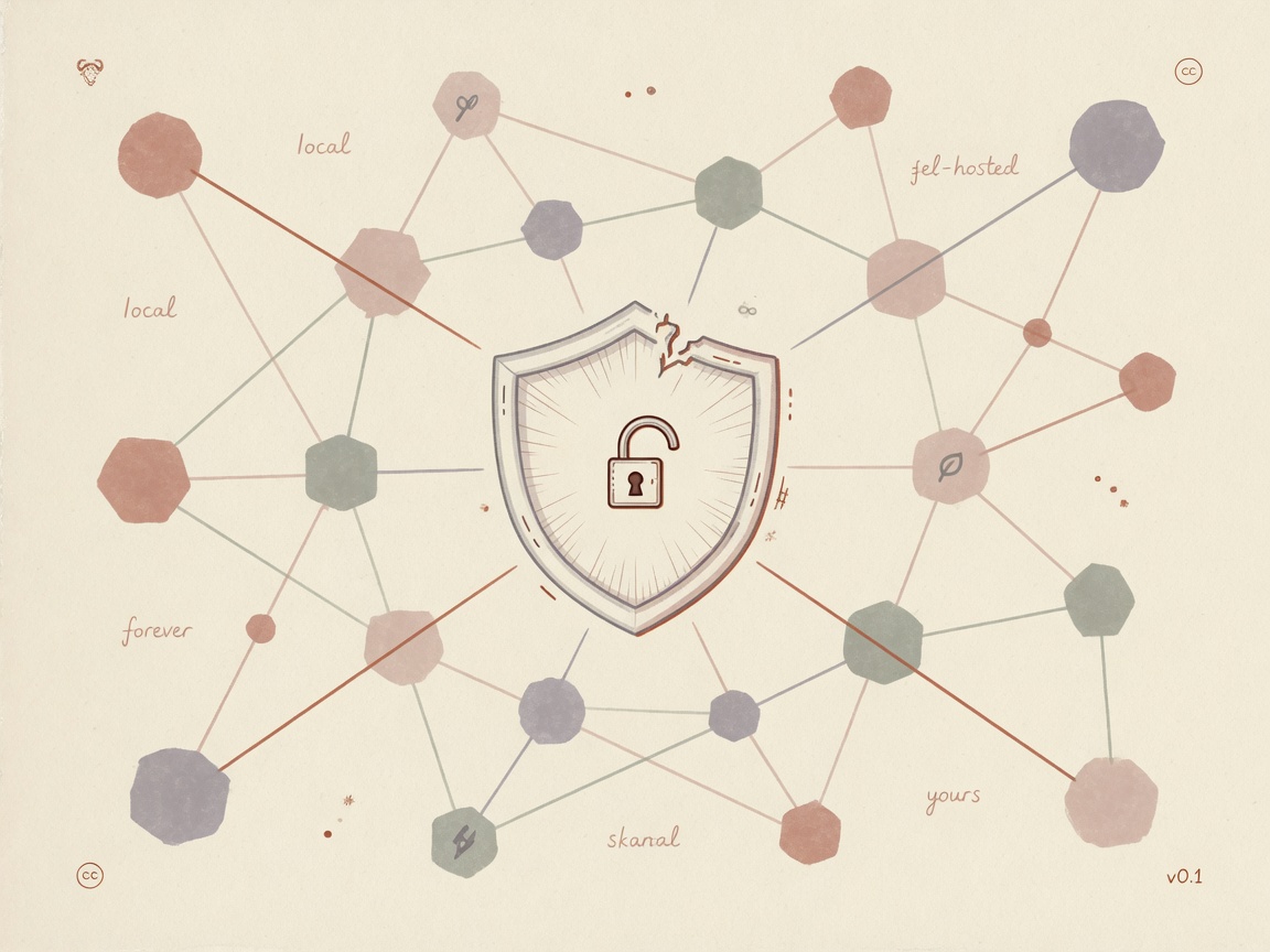 Abstract open-source network and data ownership motif